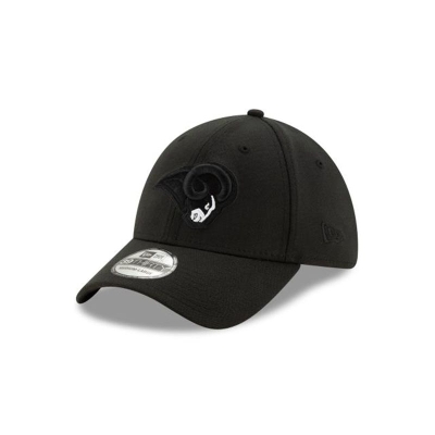 Los Angeles Rams Gorra | New Era NFL Logo Elements 2.0 39thirty Stretch Fit Cap Mexico - Negros